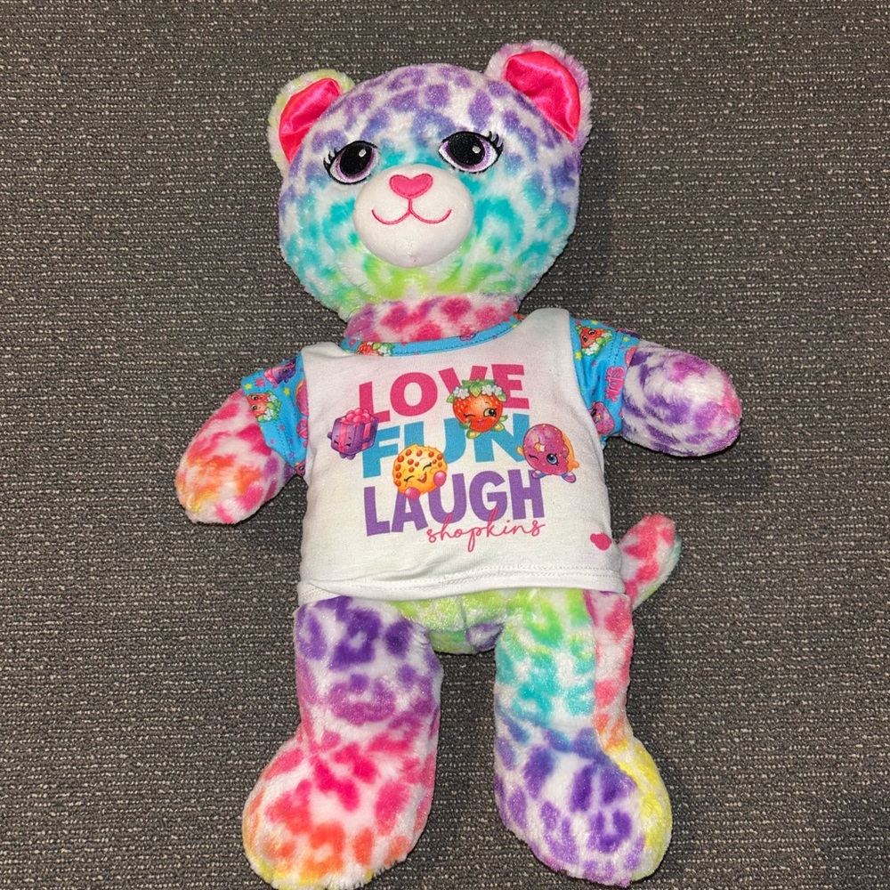 Vibrant Tie-Dye Plush Toy build a bear